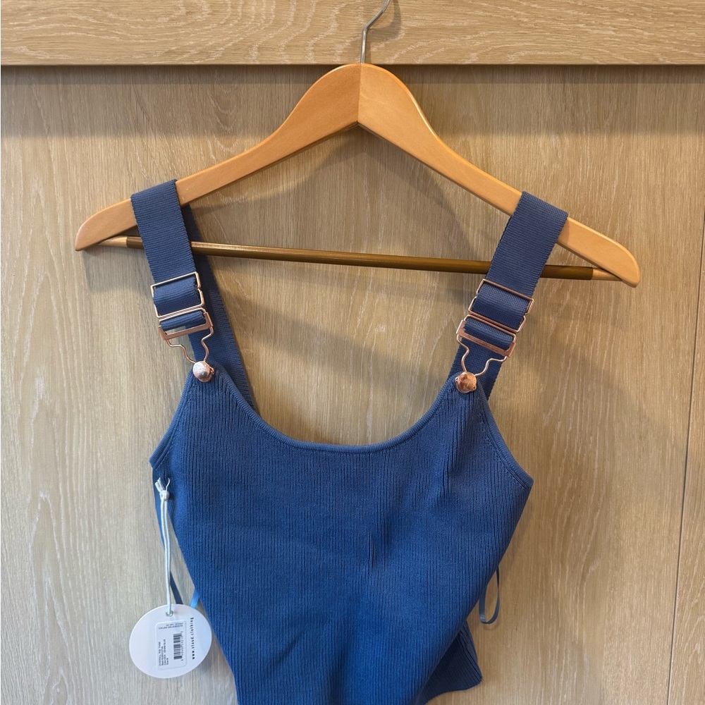 STAUD Blue Tank Top / WRANGLER collab